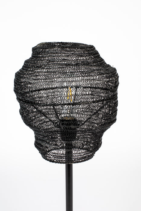 Tafellamp Lena Metaal Zwart Ø27x69 cm E27-Tafellampen-Creating Home