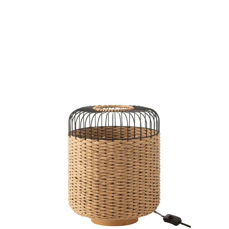 Tafellamp Naturel Beech hout 27 cm 27x27x34.5 cm-Tafellampen-J-Line