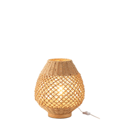 Tafellamp Naturel Beech hout S 31 cm 31x31x35.5 cm-Tafellampen-J-Line