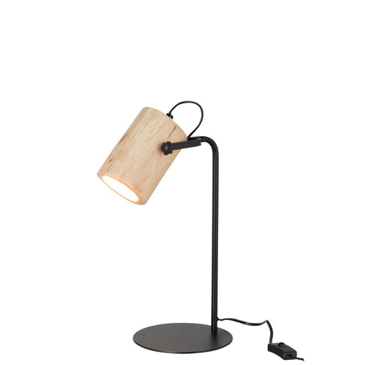 Tafellamp Naturel Berangan hout 18 cm 18x21x42 cm-Bureaus-J-Line