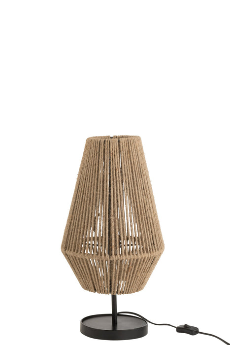 Tafellamp Naturel Jute 28 cm 28x28x51 cm-Tafellampen-J-Line