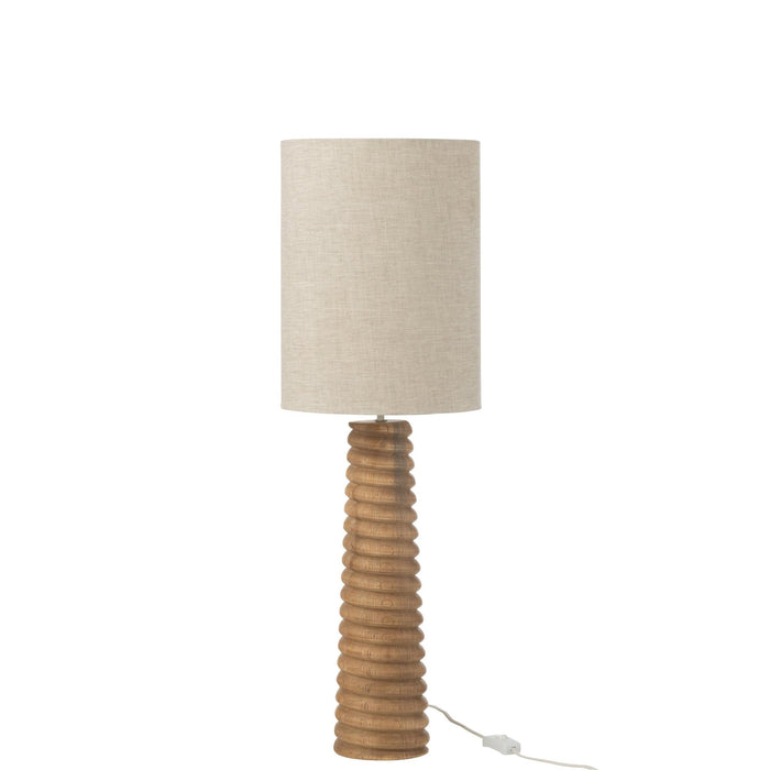 Tafellamp Naturel Linnen 25 cm 25x25x85 cm-Tafellampen-J-Line