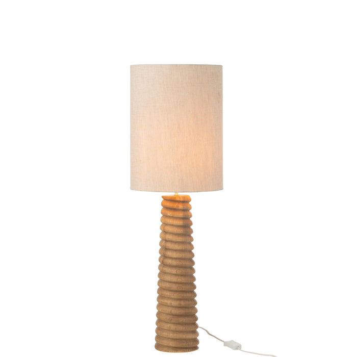 Tafellamp Naturel Linnen 25 cm 25x25x85 cm-Tafellampen-J-Line