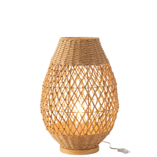Tafellamp Naturel Metaal L 38 cm-Tafellampen-J-Line