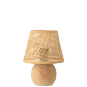 Tafellamp Naturel Rotan 17 cm 17x17x23 cm-Tafellampen-J-Line