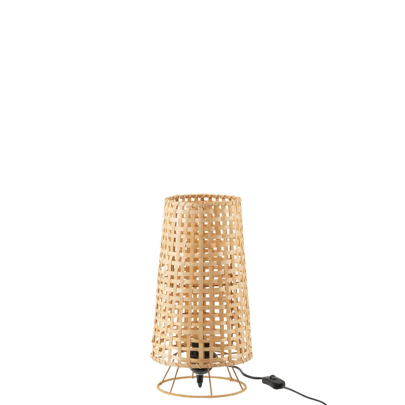 Tafellamp Naturel Rotan 20 cm 20x20x36 cm-Tafellampen-J-Line