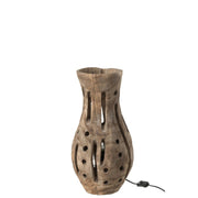 Tafellamp Naturel Willow hout 26 cm 26.5x26.5x48 cm-Tafellampen-J-Line
