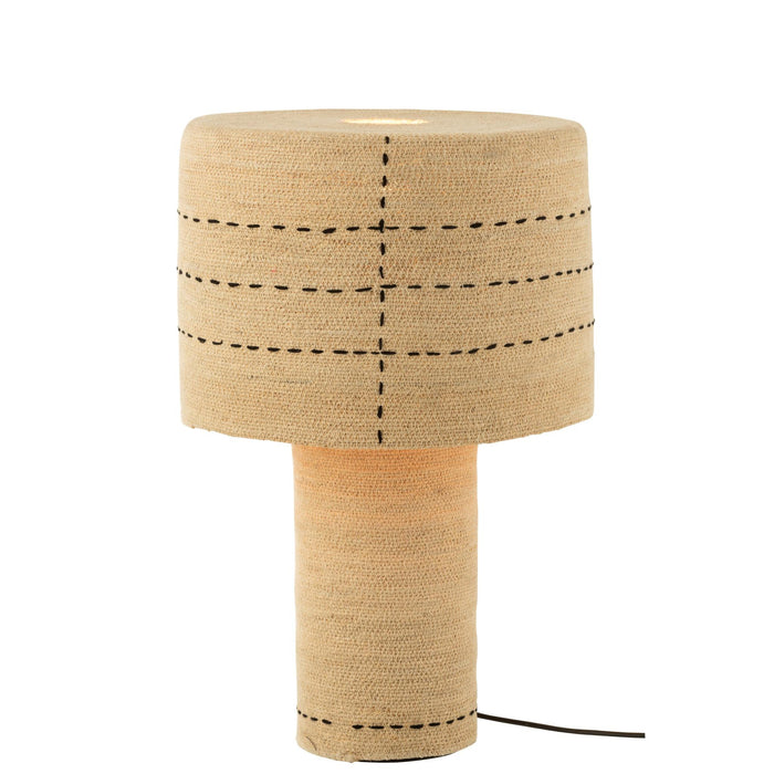 Tafellamp Naturel Zeegras 38 cm-Tafellampen-J-Line