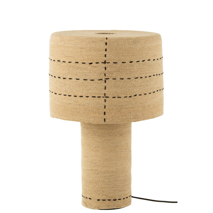 Tafellamp Naturel Zeegras 38 cm-Tafellampen-J-Line