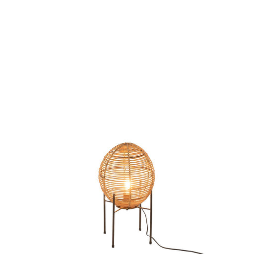 Tafellamp Naturel ijzer 30 cm 20396 30x30x53 cm-Tafellampen-J-Line