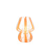 Tafellamp Oranje Glas S 11 cm 11x11x15 cm-Tafellampen-J-Line