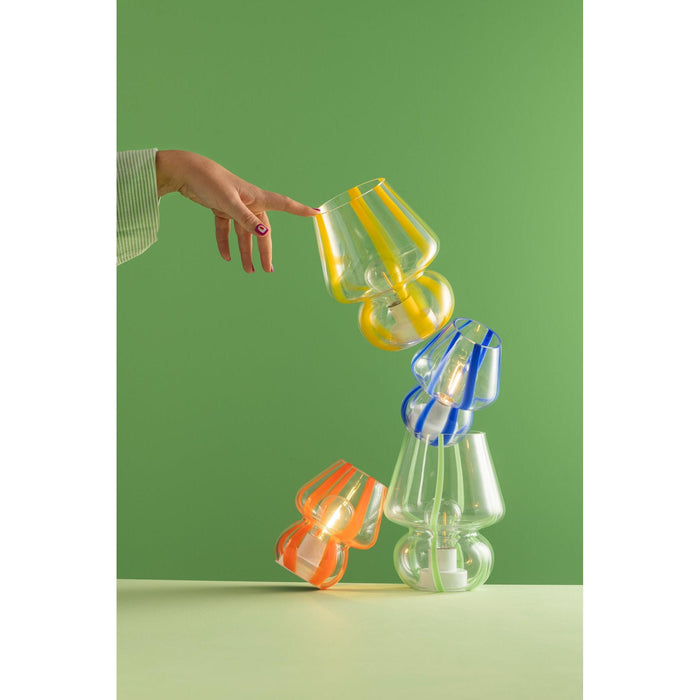 Tafellamp Oranje Glas S 11 cm-Tafellampen-J-Line