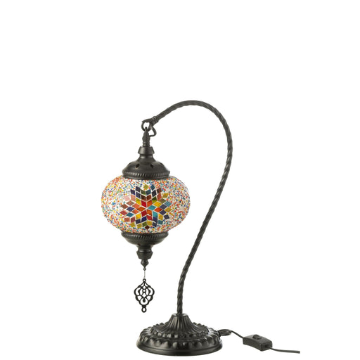 Tafellamp Oranje Metaal 24 cm 24x15x44 cm-Tafellampen-J-Line