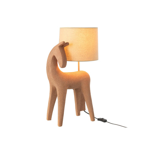 Tafellamp Oranje Stof 24 cm 23.5x32x56 cm-Tafellampen-J-Line
