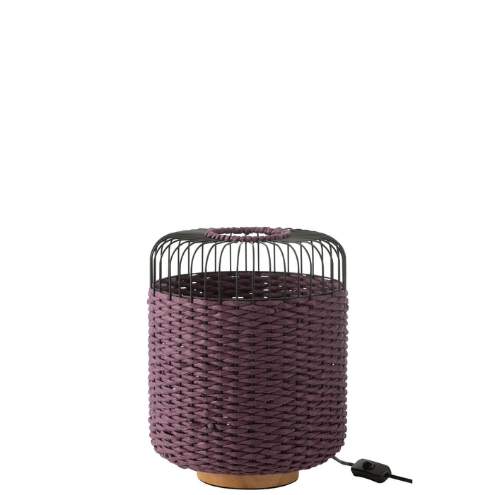 Tafellamp Paars Paper 27 cm-Tafellampen-J-Line