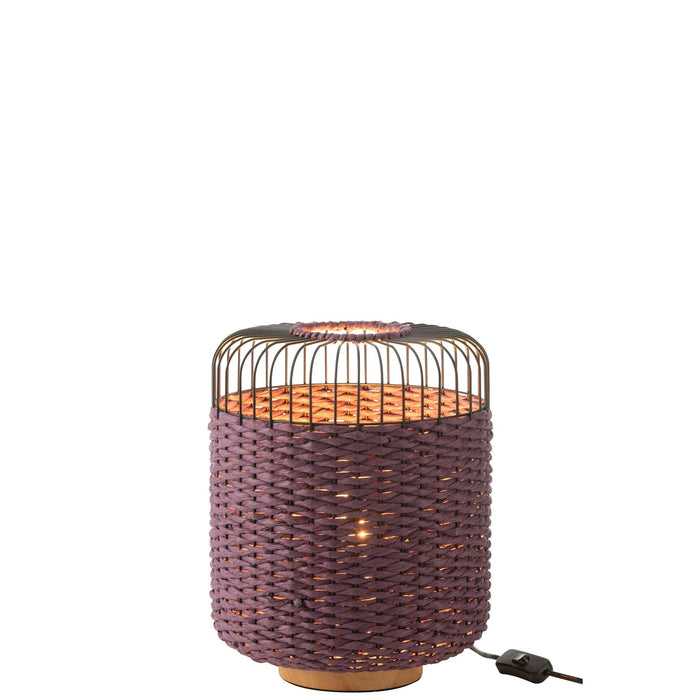 Tafellamp Paars Paper 27 cm-Tafellampen-J-Line