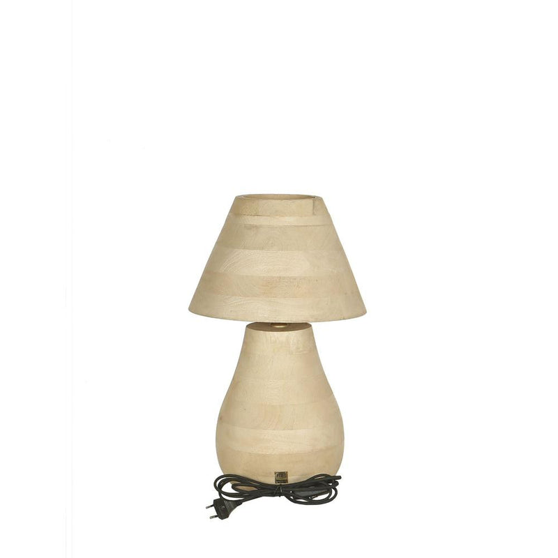 Tafellamp Peake Mangohout Beige 49 cm-Tafellampen-PTMD