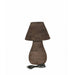 Tafellamp Peake Mangohout Bruin 49 cm-Tafellampen-PTMD