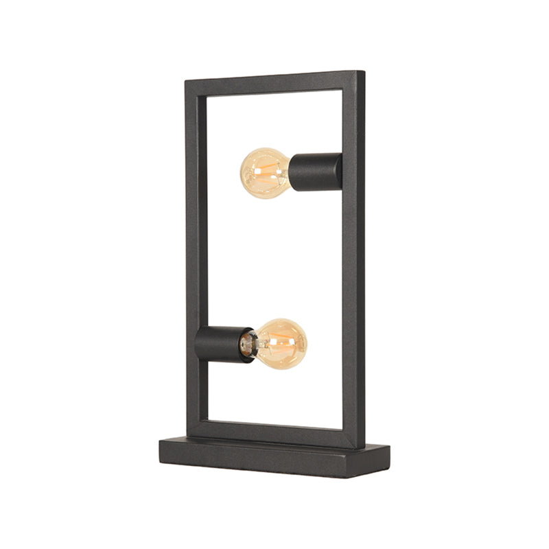 Tafellamp Quadrato Metaal Zwart 10x20x45 cm-Tafellampen-LABEL51
