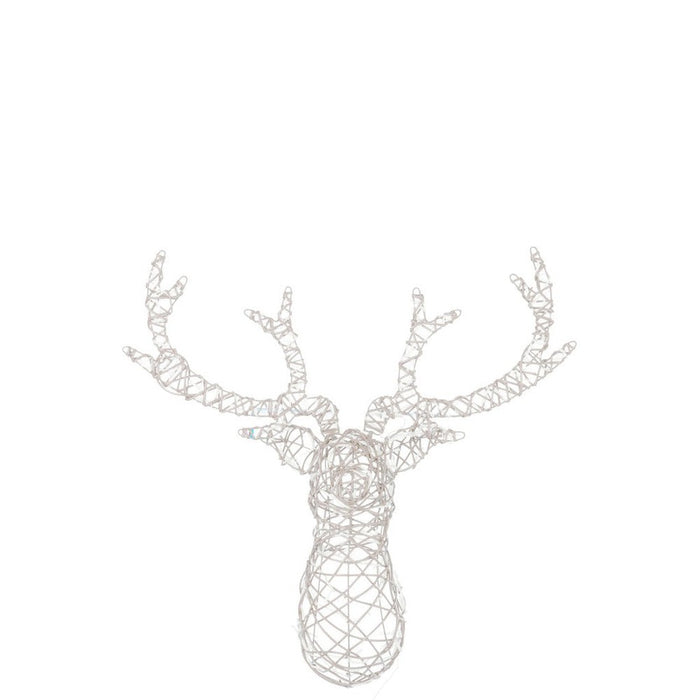 Lamp Wit Kunststof 62 cm Reindeer Head-Tafellampen-J-Line