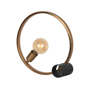 Tafellamp Ring Metaal Antiek Goud 12x38x38 cm-Tafellampen-LABEL51