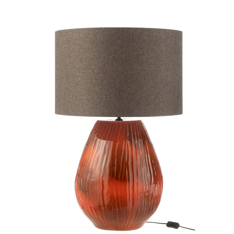 Tafellamp Rood Clay L 56 cm 55.5x55.5x85 cm-Tafellampen-J-Line