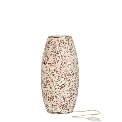 Tafellamp Rood Glas 24 cm 24x24x42 cm-Tafellampen-J-Line