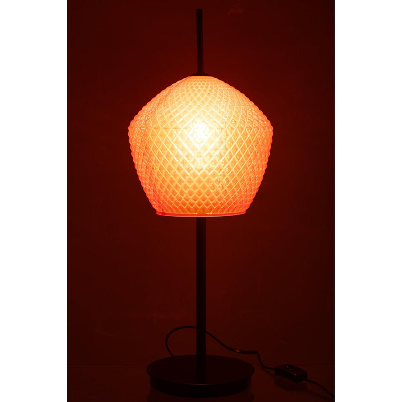 Tafellamp Rood Metaal 23 cm 23x23x60 cm-Tafellampen-J-Line