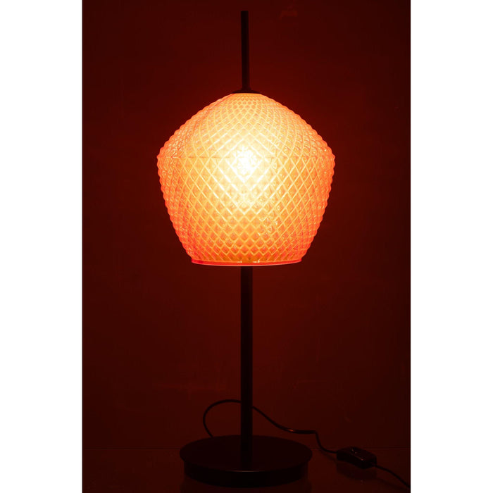 Tafellamp Rood Metaal 23 cm-Tafellampen-J-Line