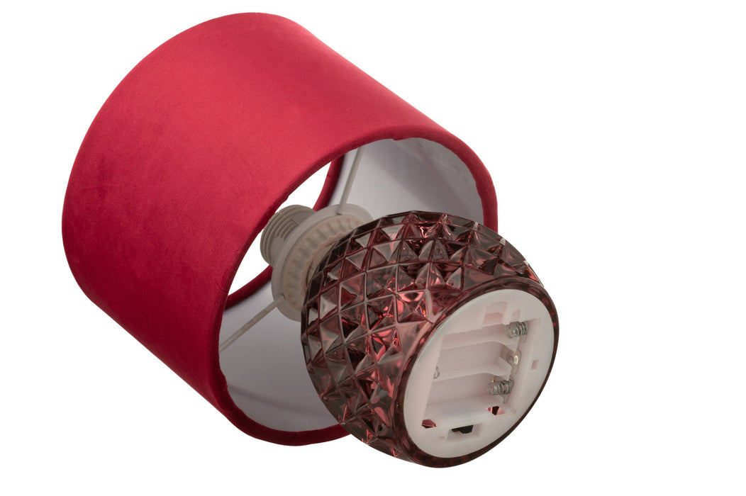Tafellamp Rood Polyester 17 cm 17.2x17.2x23 cm