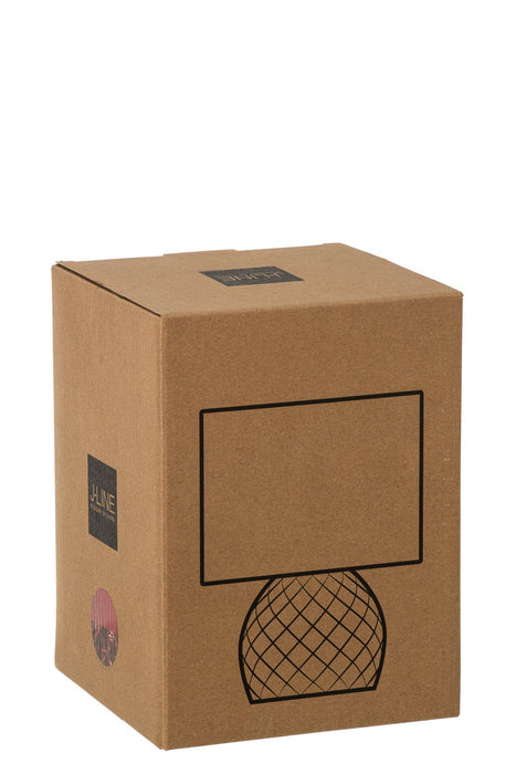 Tafellamp Rood Polyester 17 cm 17.2x17.2x23 cm