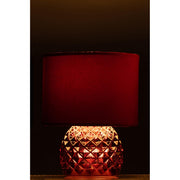 Tafellamp Rood Polyester 17 cm 17.2x17.2x23 cm-Tafellampen-J-Line
