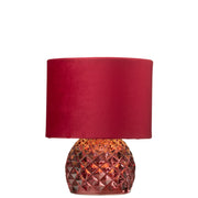 Tafellamp Rood Polyester 17 cm 17.2x17.2x23 cm-Tafellampen-J-Line