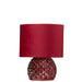 Tafellamp Rood Polyester 17 cm-Tafellampen-J-Line