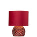 Tafellamp Rood Polyester 17 cm-Tafellampen-J-Line