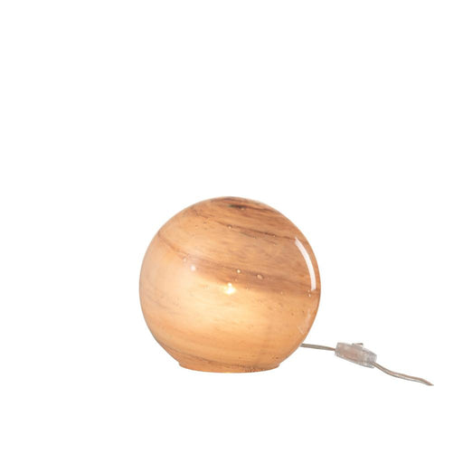 Tafellamp Roze Glas Rond 20 cm 20x20x18 cm-Tafellampen-J-Line