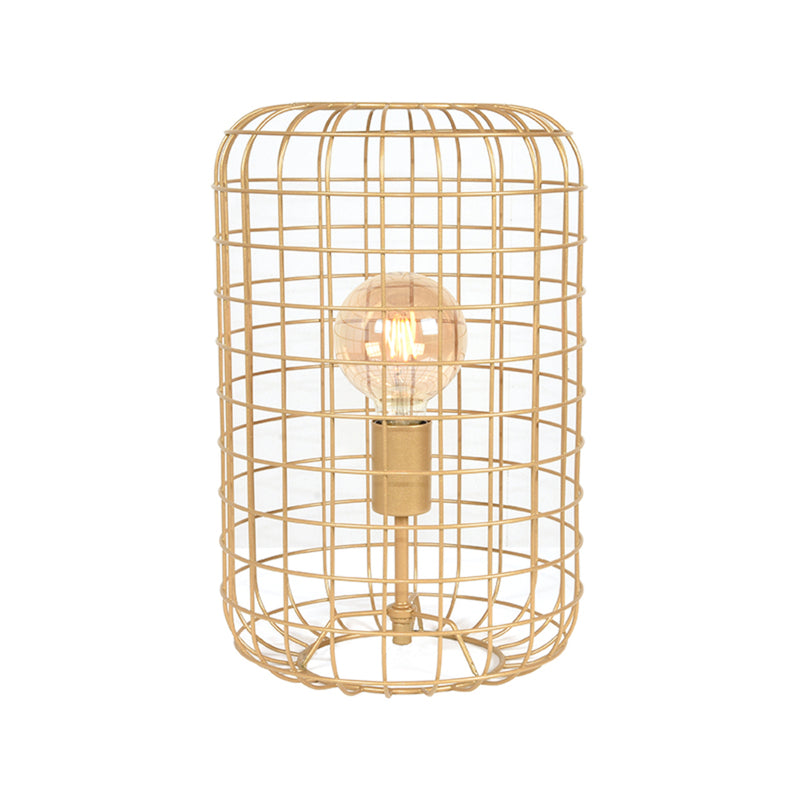 Tafellamp Solido Prachtige Metaal Goud 26x26x40 cm-Tafellampen-LABEL51