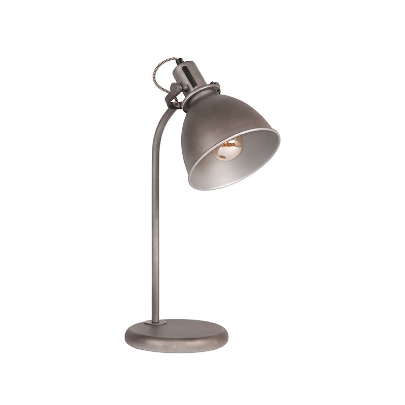 Tafellamp Spot Handzame Metaal Burned Steel 28x18x50 cm-Tafellampen-LABEL51