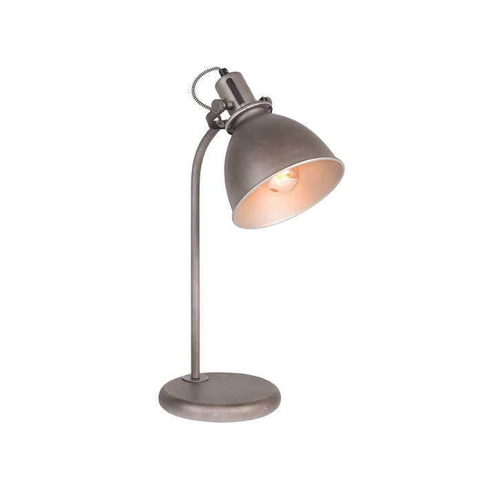 Tafellamp Spot Handzame Metaal Burned Steel 28x18x50 cm-Tafellampen-LABEL51