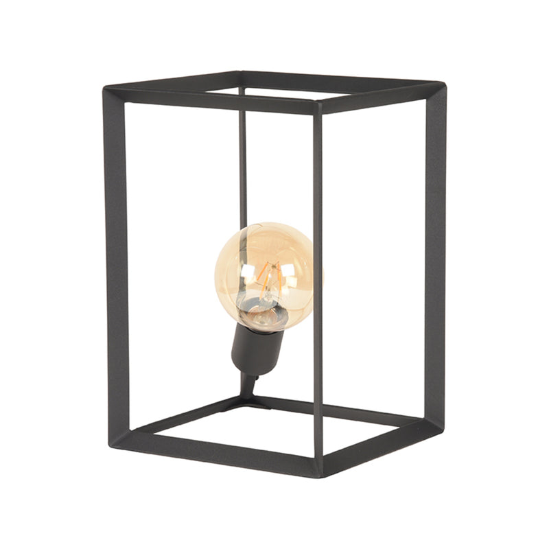 Tafellamp Tetto Metaal Zwart 22x20x31 cm-Tafellampen-LABEL51