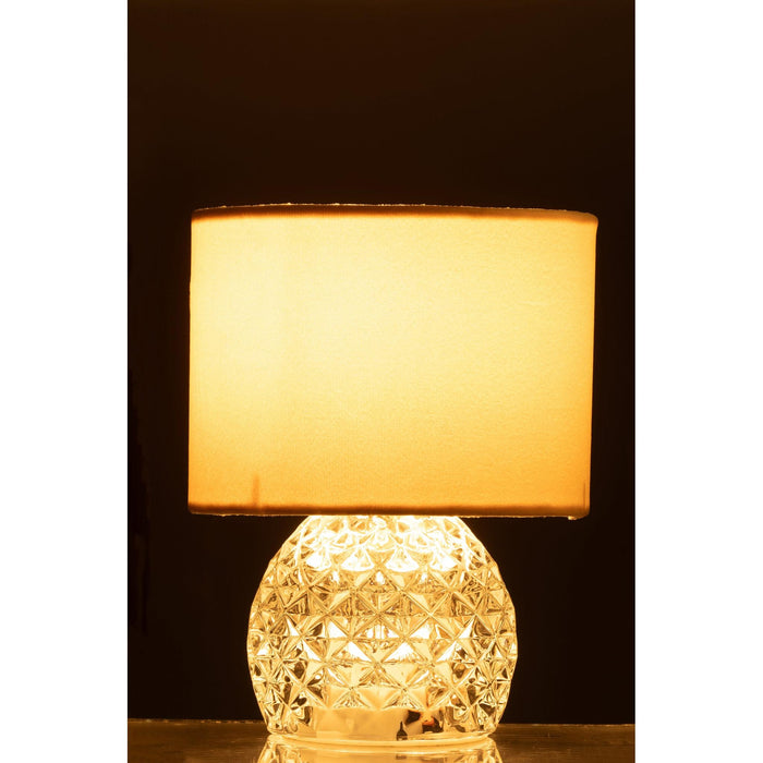 Tafellamp Transparant Glas 17 cm-Tafellampen-J-Line