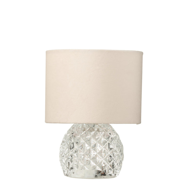 Tafellamp Transparant Glas 17 cm-Tafellampen-J-Line