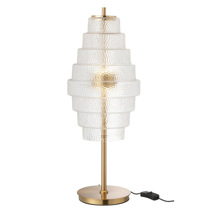 Tafellamp Transparant Ijzer 22 cm-Tafellampen-J-Line