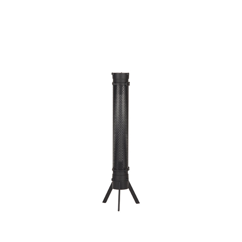 Tafellamp Tube Zeer Metaal Zwart 24x24x93 cm-Tafellampen-LABEL51