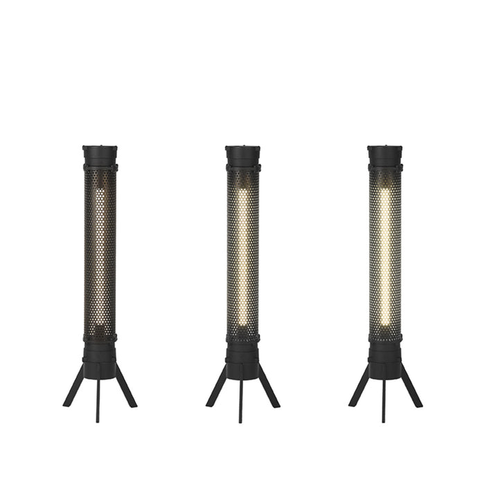 Tafellamp Tube Zeer Metaal Zwart 24x24x93 cm-Tafellampen-LABEL51