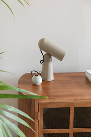 Tafellamp Vesper Heeft Iron Beige 18.5x8.5x26 cm-Bureaus-Creating Home