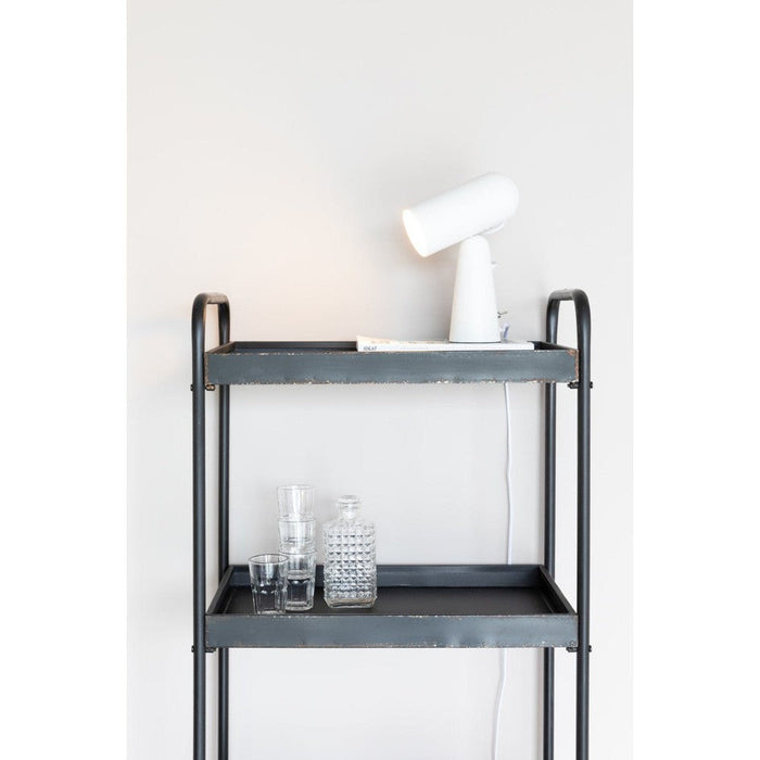 Hanglamp Vesper Metaal Wit 18.5x8.5 cm E27-Tafellampen-Creating Home