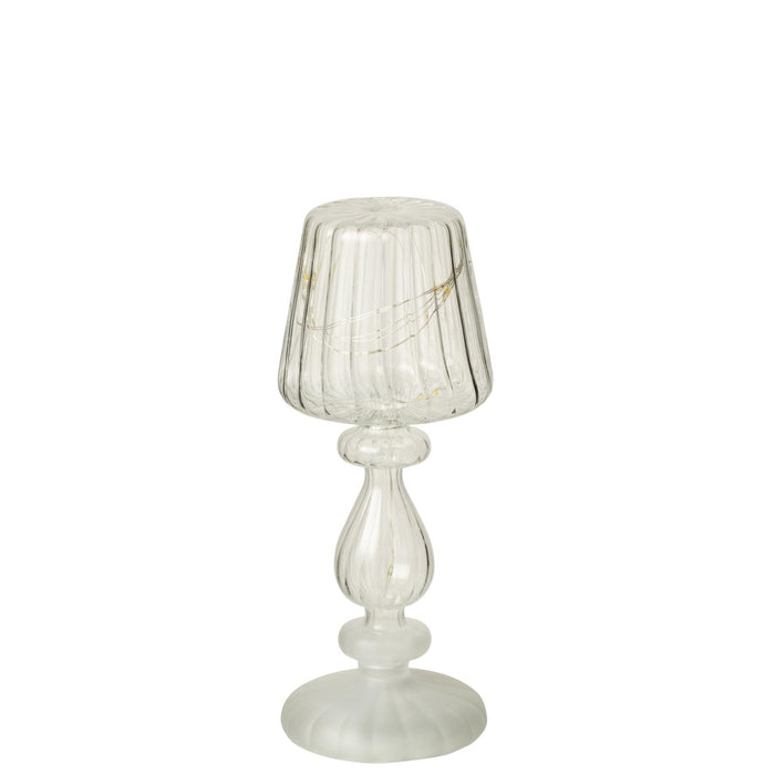Tafellamp Vorst Wire, Glas Transparant 8x8x20 cm-Tafellampen-J-Line