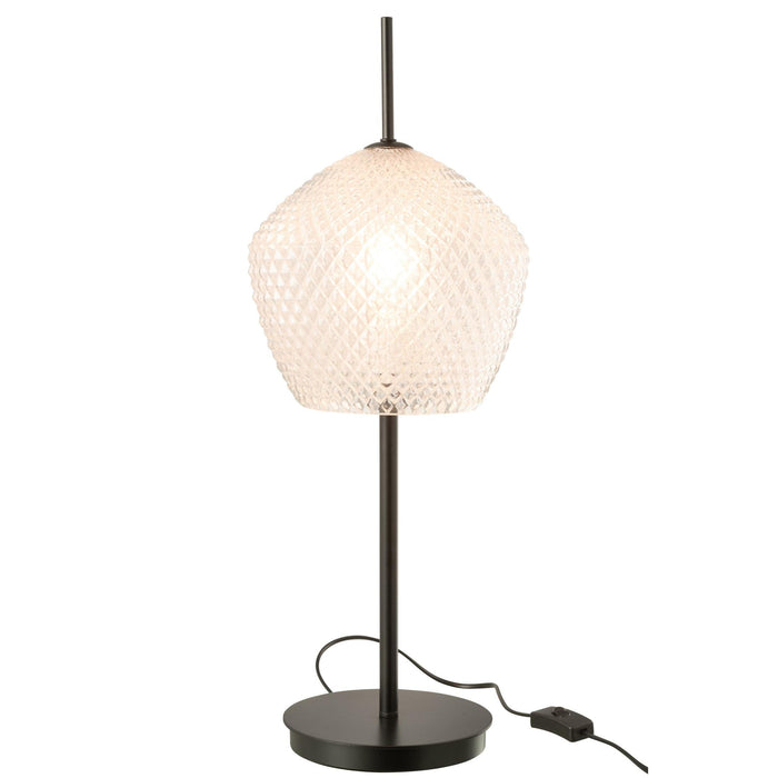 Tafellamp Wit Glas 23 cm Table Lamp-Tafellampen-J-Line