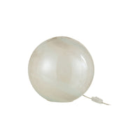 Tafellamp Wit Glas Rond 29 cm 29x29x28 cm-Tafellampen-J-Line